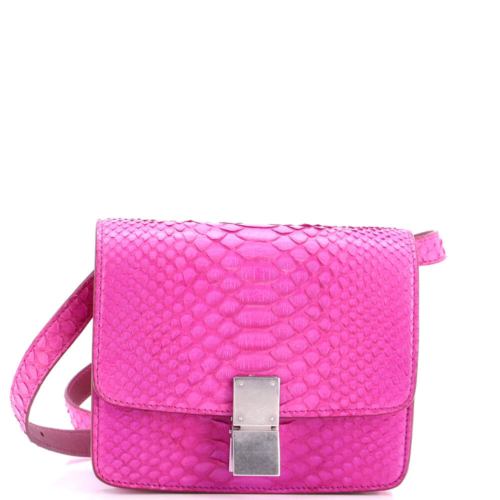 Celine Classic Box Bag Python Small #248530C13B